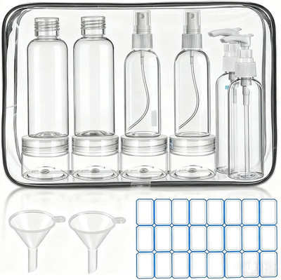 DTDNZKN 14 Pack Travel Bottles for Toiletries - TSA Approved Leak-Proof Squeezab