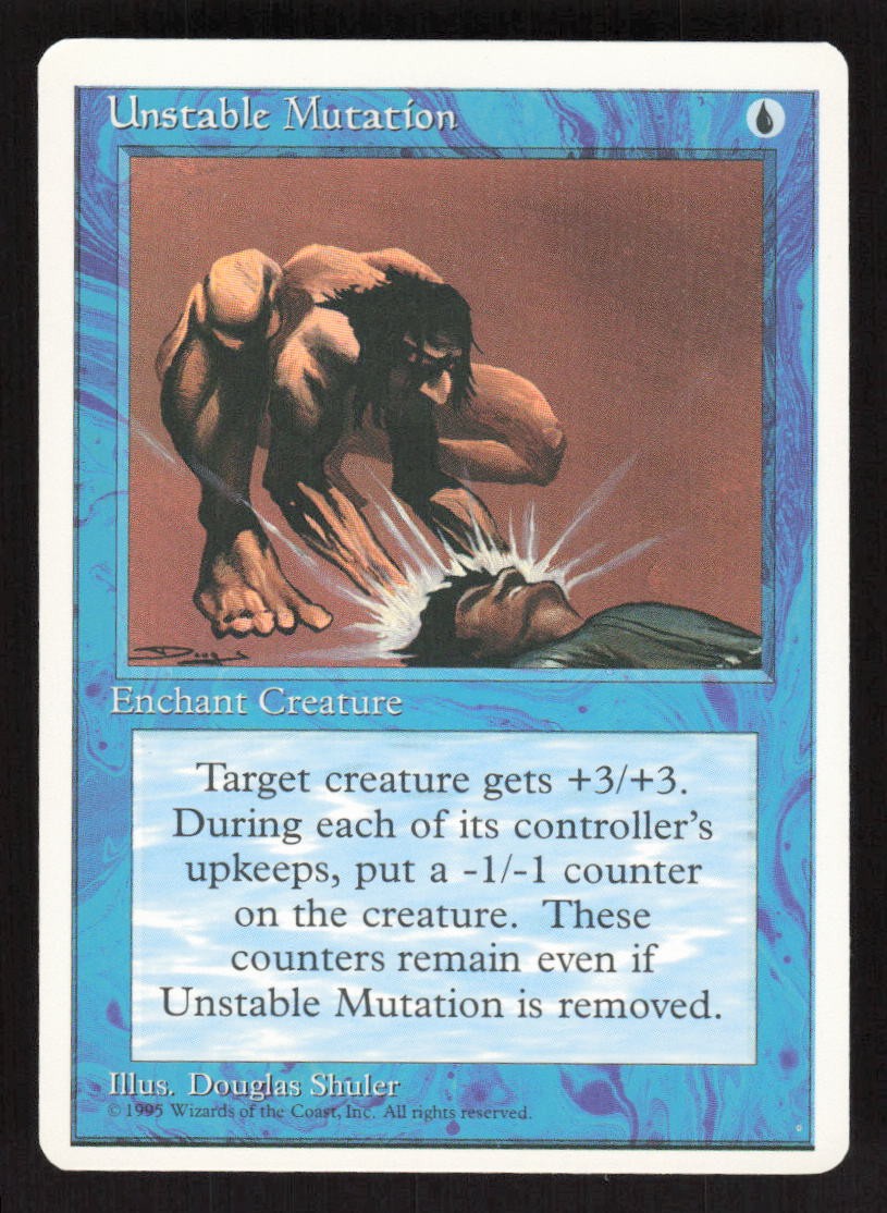 1995 Unstable Mutation Fourth Edition MTG