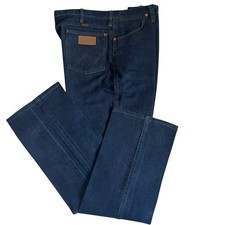 Vintage 90  s Men  s Wrangler Cowboy Cut Slim Fit Jeans 36X32 936DEN Rigid Indigo