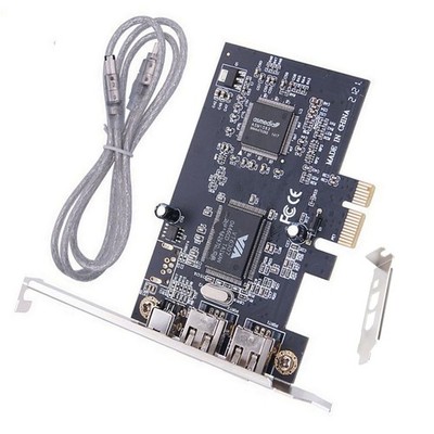 3 Ports 1394A Firewire Expansion Card Accessories With Low Profile Bracket