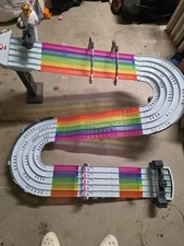 Hot Wheels Mario Kart Rainbow Road Raceway TESTED working not complete 