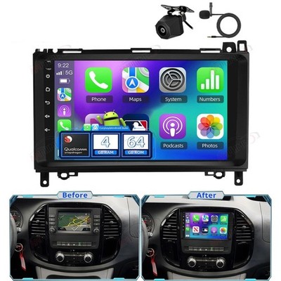 Qualcomm 4+64G Autoradio Für Mercedes Benz Vito 3 2014-20 Android15 Navi CarPlay