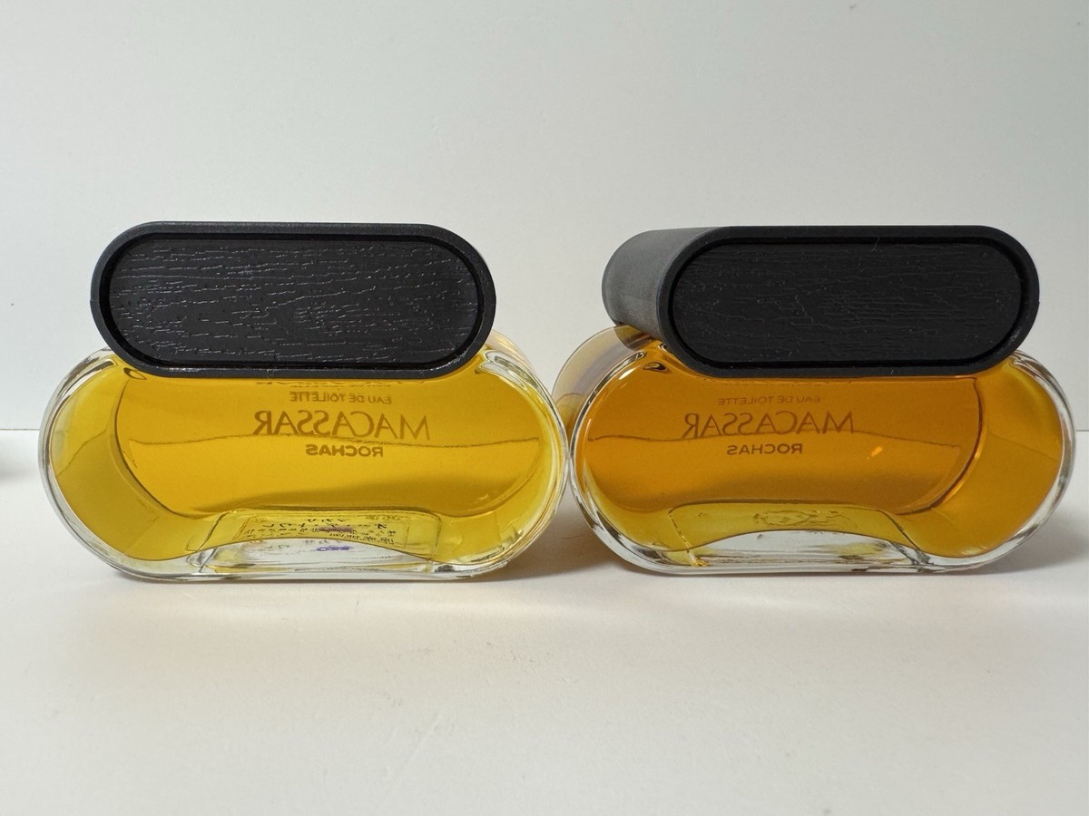 RARE Rochas Macassar EDT 100ml x 2 Vintage Splash 1980s Original