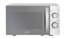 Daewoo, Microonde Digitale 800W con Porta Specchio,10 Livelli di Potenza, 20 Litri,Argento