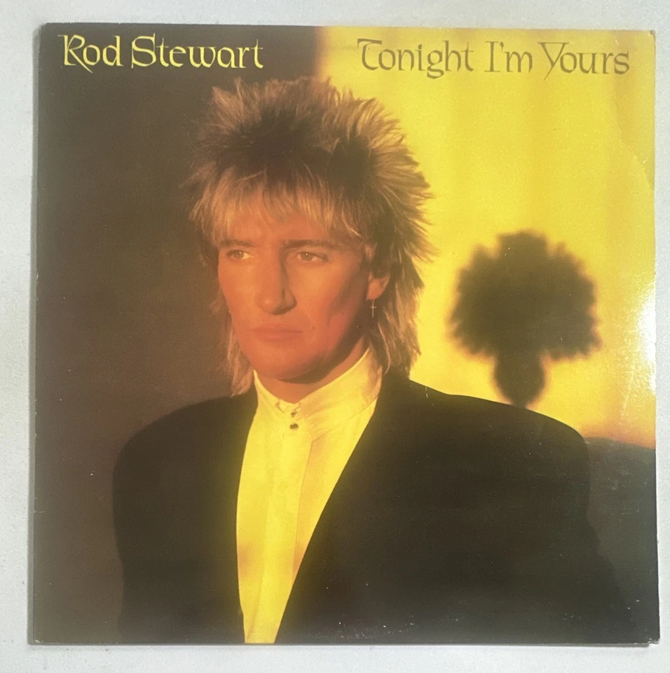 ROD STEWART - TONIGHT I'M YOURS VINYL LP + INNER LYRIC SLEEVE EX / VG+ CON - Image 2 of 4