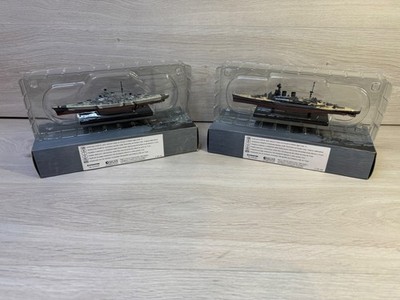 Deagostini HMS HOOD und BISMARCK Versand beide in Originalkartons & Kunststoffschalen