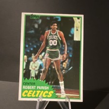 Topps 1981-82 Robert Parish #6 Boston Celtics Basketball NBA Trading Card
