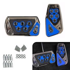 Automotive Foot Pedals, Non-Slip No Drilling Required Pedal Pads, 2 PCS Blue