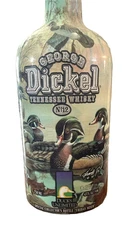 Whiskey George Dickel Ducks Unlimited #12 EMPTY BOTTLE Small tear on back label
