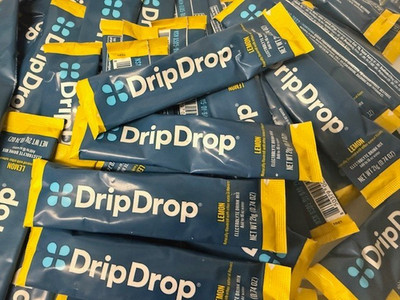 DripDrop Hydration Electrolyte Drink Mix 50 Packets -  Lemon