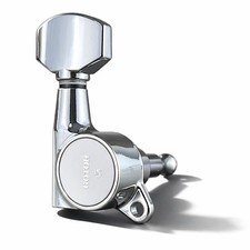 Gotoh Schaller style Knob Tuners - Chrome - SG381-07 - 6 in a line 07223CX
