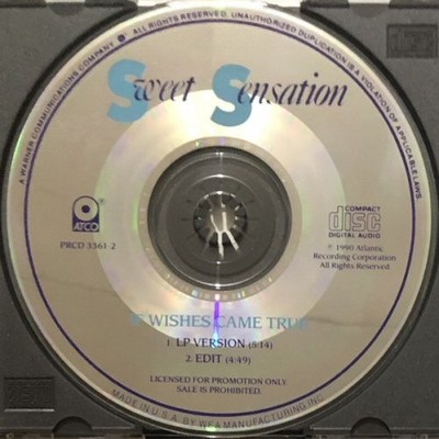 SWEET SENSATION - IF WISHES CAME TRUE PROMO CD-SINGLE 1990 FREESTYLE