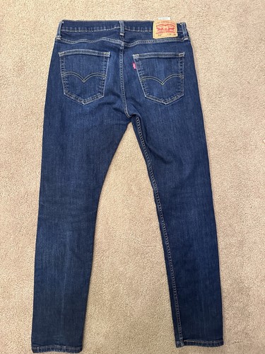 Levi’s Paket 512 Premium Blue Jeans Herren 34x34 Slim Tapered Dark Wash Denim - Bild 8 von 9