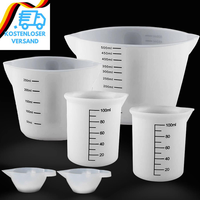 6 StüCk Silikon Messbecher KrüGe, Silikonbecher 500Ml/250Ml/100Ml/15Ml Epoxidhar