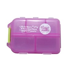 Fungiments Pill Organizer Container Small Travel Box Daily Case Med Holder Pink