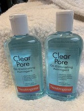 2X Neutrogena Clear Pore Oil-Eliminating Astringent 8 fl oz exp 11/26