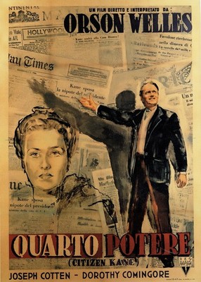 Citizen Kane Italian 1941 Movie Poster Art Print Nostalgic MovieNight Enhanced F