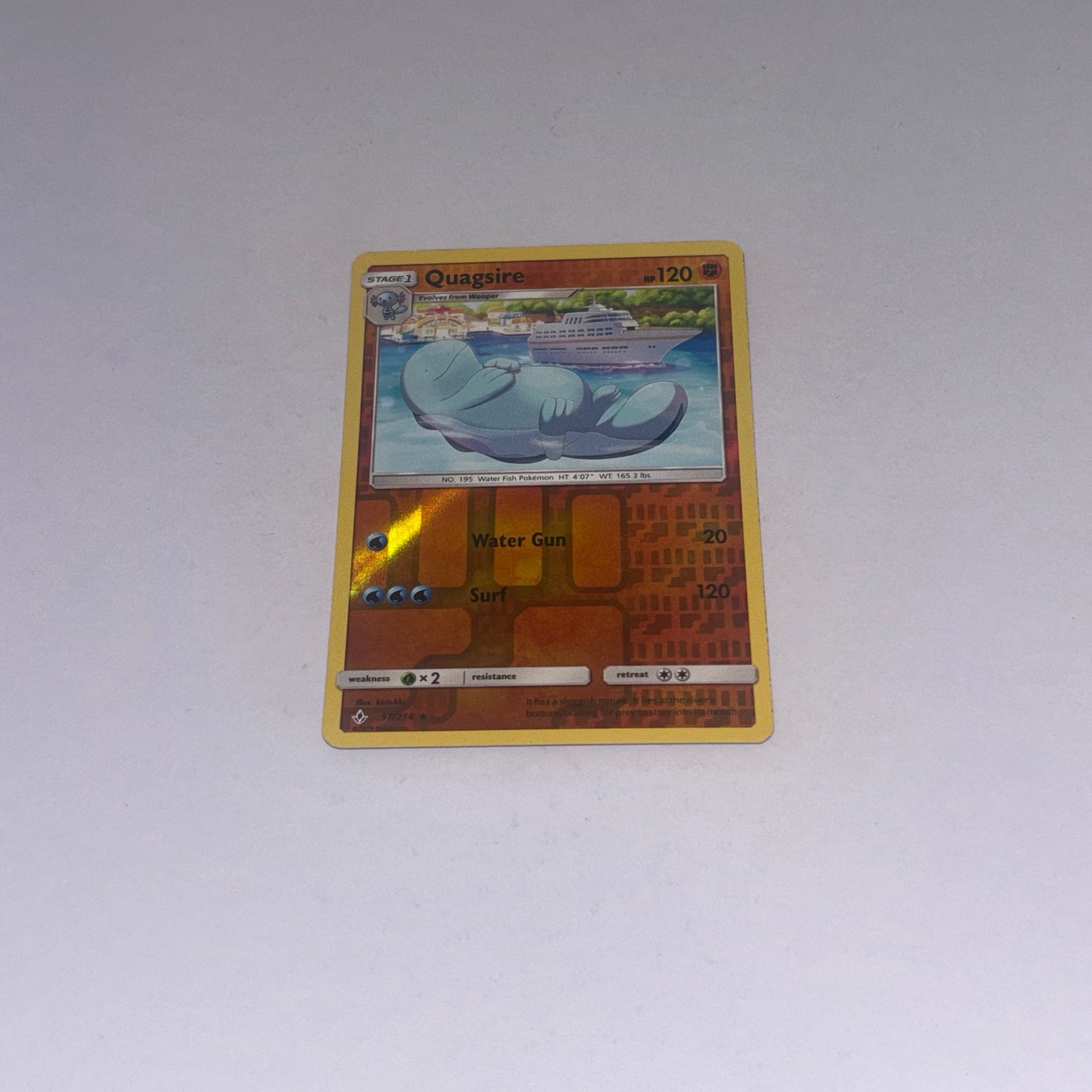 QUAGSIRE - 97 - 214 - R - UNBROKEN BONDS - POKEMON - - REVERSE HOLO - NM/M