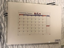 magnetic Monthly planner dry erase