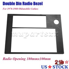 Double Din Radio Relocation Bezel For 1978-88 Oldsmobile Cutlass Dash Panel Kit
