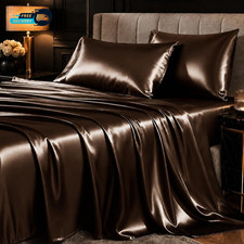 Satin Sheets King 4 Piece 14 Inch Deep Pocket Sheet Set Sheet