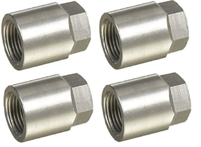 #ad Silver TPMS Nuts Set of 4 UNIVERSAL Tire Pressure Sensor Valve Stem Mounting $13.50