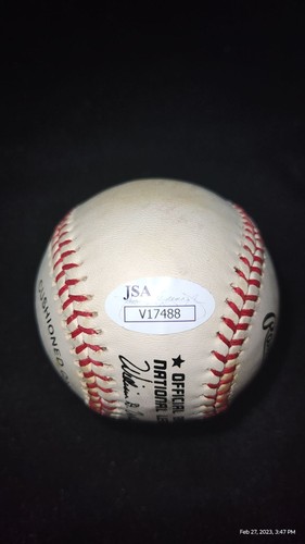 Enos Slaughter Autographed MLB Baseball Cardinals "Mad Dash 10-15-46" JSA Authen - Picture 5 of 7