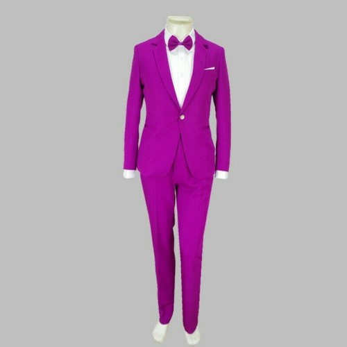 Men's One button Slim fit 2Pcs Suit Formal Wedding dress Performance Costume New - Picture 7 of 15