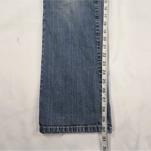 Levi's 550 stivaletto relaxed fit jeans donna blu misto cotone taglia 6 lungo rosso linguetta R - Foto 9 di 11