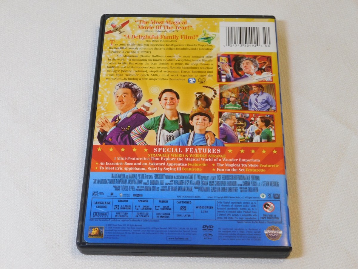 Mr. Magoriums Wonder Emporium (DVD, 2009, Widescreen) Rated-G