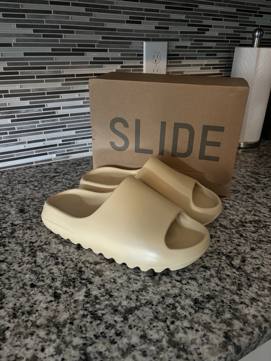 Bone Yeezy Slides SIZE 10 BRAND NEW | eBay