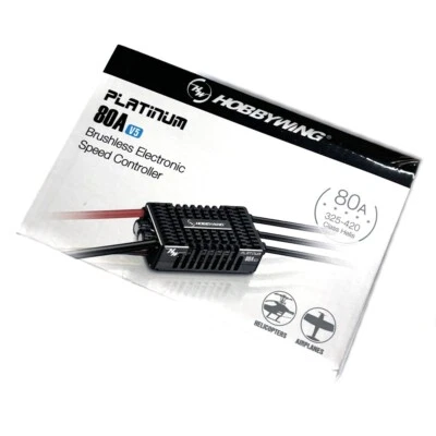 Hobbywing Platinum 80A V5 Brushless ESC High Voltage 3~8S LIPO - Image 1 of 4