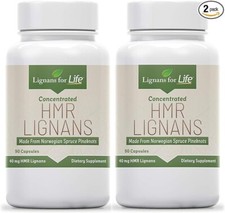 HMR Lignans for Dogs, 40mg - 90 Capsules, Cushing's Disease Treatment, 2-Pack