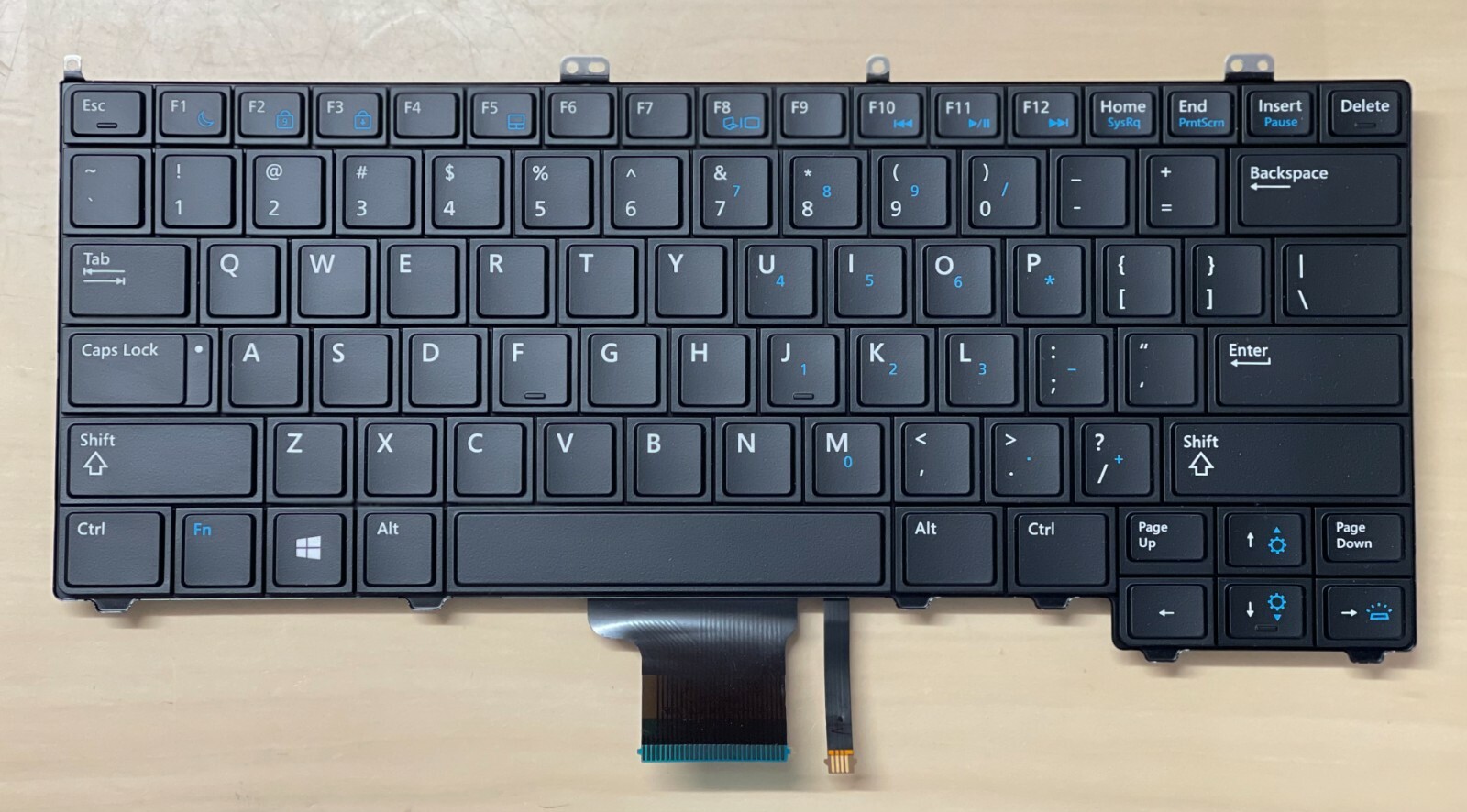 Dell Latitude RXKD2 Replacement Laptop Keyboard with Ribbon 