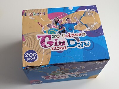 Ienbest Tie Dye Set 20 Farben Permanent Stoff färben Bastelset für Kinder