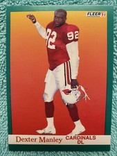 1991 FLEER DEXTER MANLEY #343 PHOENIX CARDINALS 