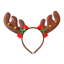 CERCHIETTO COPRICAPO RENNA E CAMPANELLINE ABITO VESTITO NATALE CARNEVALE