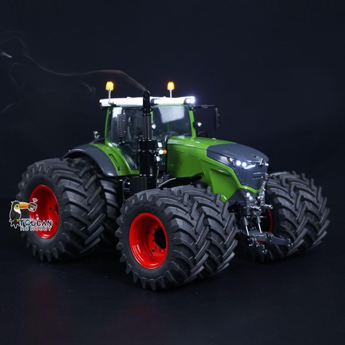 LESU AOUE 1050 4x4 1/14 Metal Hydraulic RC Tractor Car Farm Truck Light Smoking - Picture 11 of 12