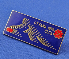 C.L.C.A. Scotties Tournament of Hearts OTTAWA Ontario 1990 Curling Door Pin