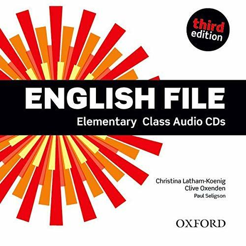 ENGLISH FILE Elementary 3rd Edition Class Audio CD 9780194598583 @ NEW, SEALED