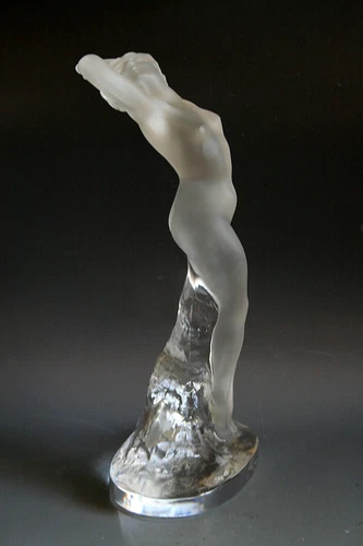 LALIQUE NUDE DANCER GLASS FIGURE