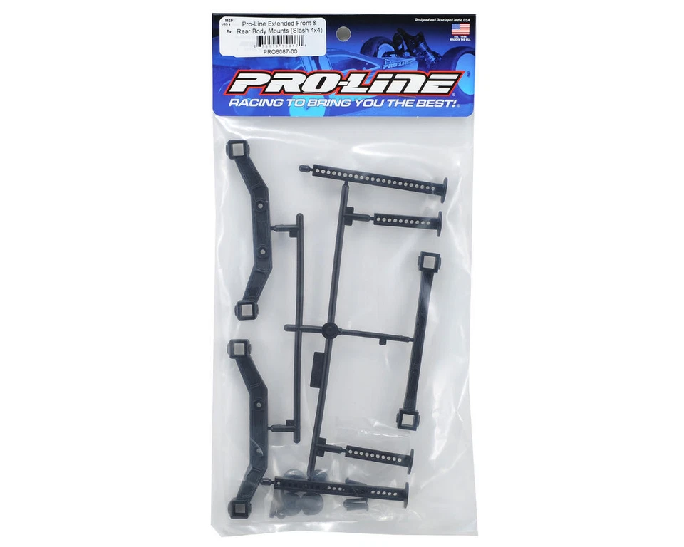 PRO-LINE Extended Body Mounts / Posts Front & Rear Traxxas 1/10 Slash 4x4 VXL - Image 2 of 2