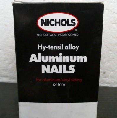 Nichols Wire Trim Nails 1-1/4''L X .099, Painted Aluminum, 1 lb. (00084) FS