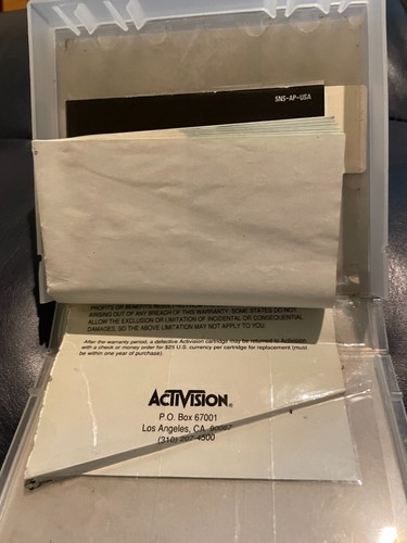 Alien Vs Predator Cartridge and manual in video store box SNES - Picture 5 of 5