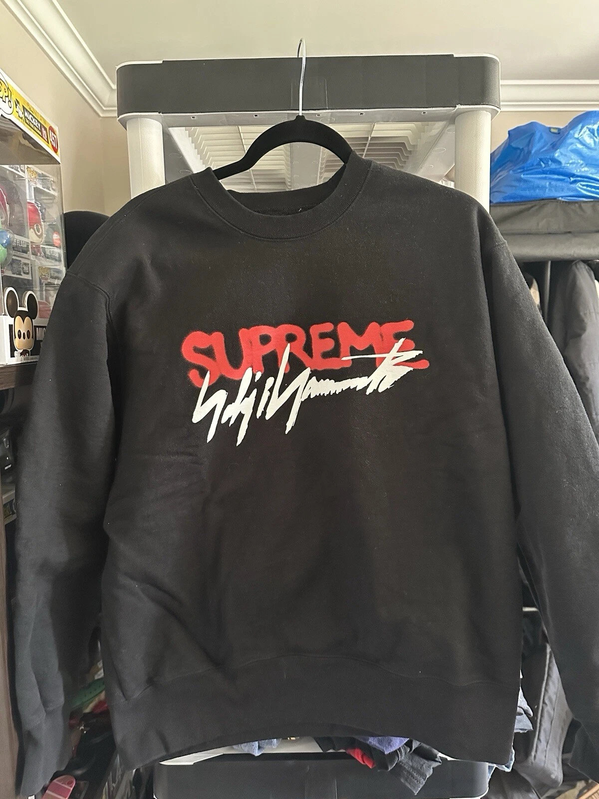 Taille M   Col rond Supreme x Yohji Yamamoto   Noir