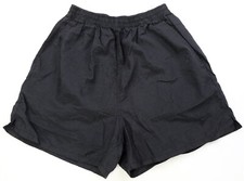 Rare Vintage REEBOK Tonal Spell Out Logo Athletic Gym Shorts 90s Black Large L