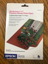 Epson Borderless 5" x 7" Premium Glossy Photo Paper - 20 Sheets - S041464