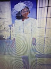 SALE @t Brand New ASHRO White Silver Bolero Jacket Dress Church Womens Size 10