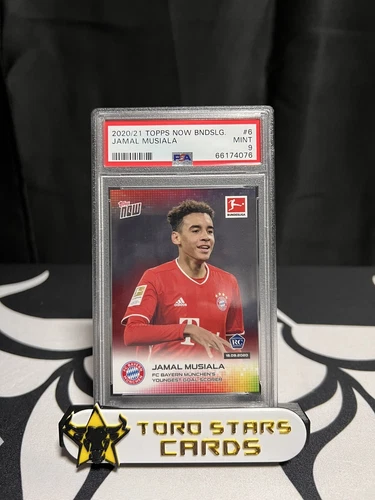 2020 Topps Now Bundesliga #6 Jamal Musiala PSA 9 RC 1st Rookie Card Ever