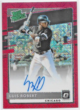 Luis Robert, White Sox — 2020 Optic Rated Prospects Signatures Red Mojo — 16/99